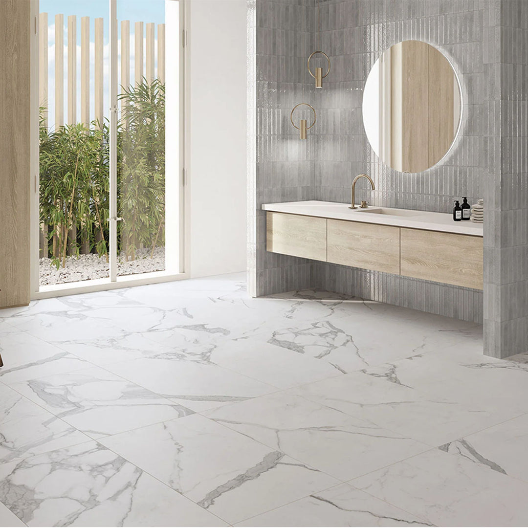 Sinclair Blanco 30x30 white matt porcelain tile