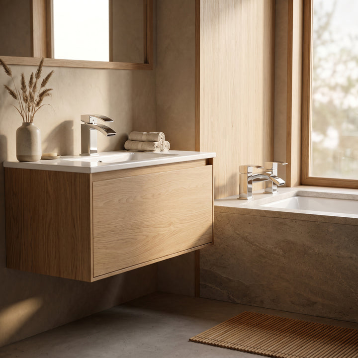 Eliseo Ricci Manta Basin Mixer with Pimlico Bath Filler Tap Pack