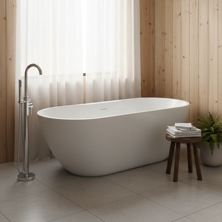 Quito 1655mm Freestanding Double Ended Bath and Tap Deal