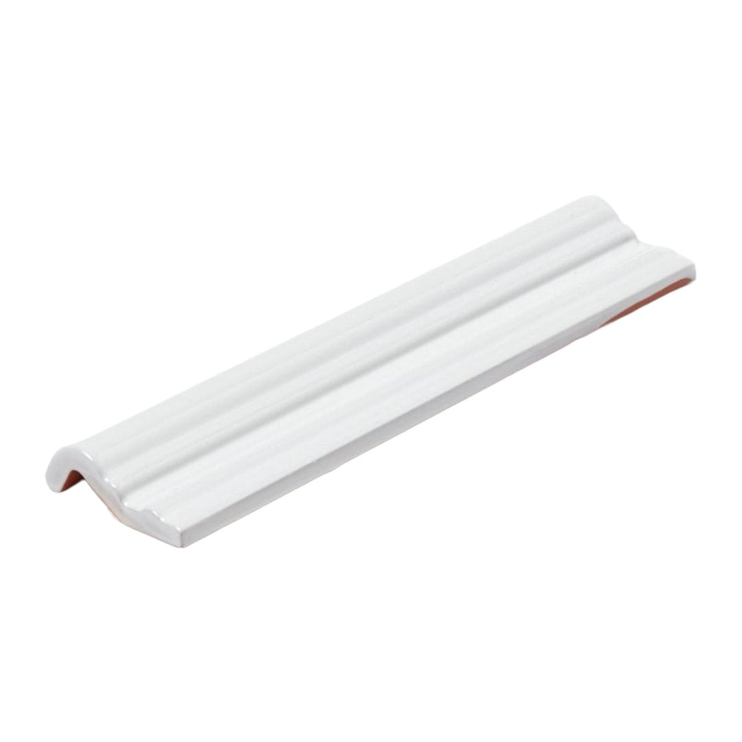 White Matt Capping 5 x 20cm - Ceramic Border Tile