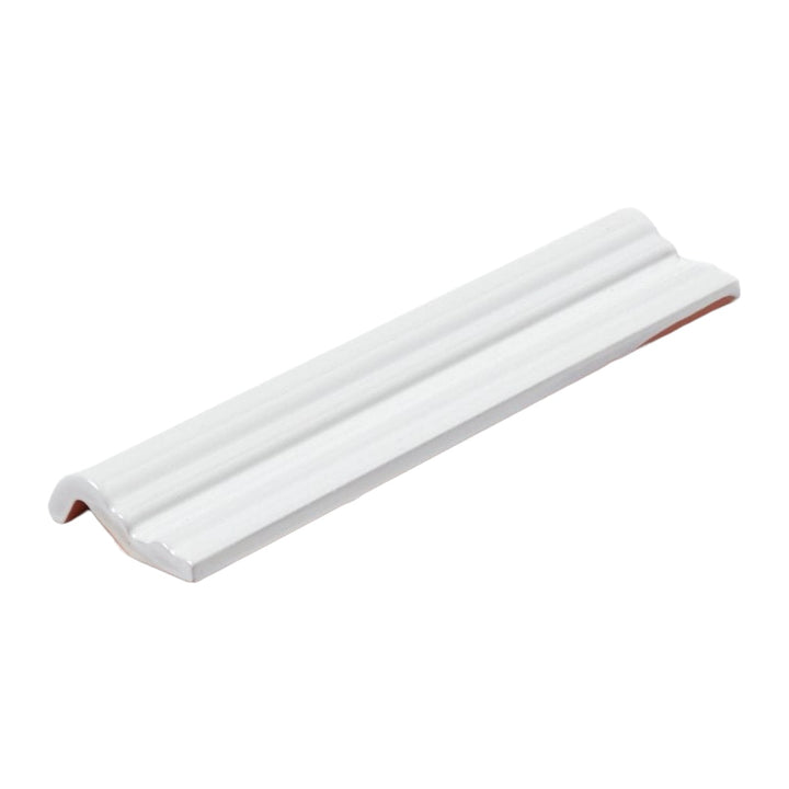 White Matt Capping 5 x 20cm - Ceramic Border Tile