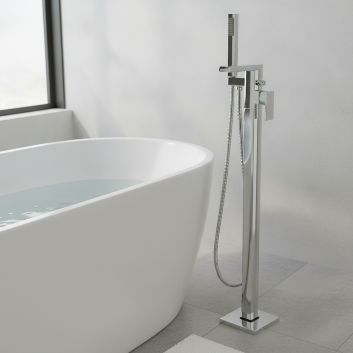 Eliseo Ricci Free Fall Floor Standing Bath Shower Mixer