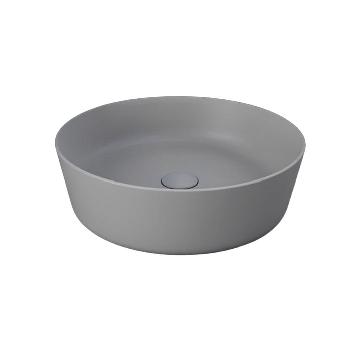 RAK Ceramics Feeling 420mm Round Countertop Basin - No Tap Hole - Matt Grey
