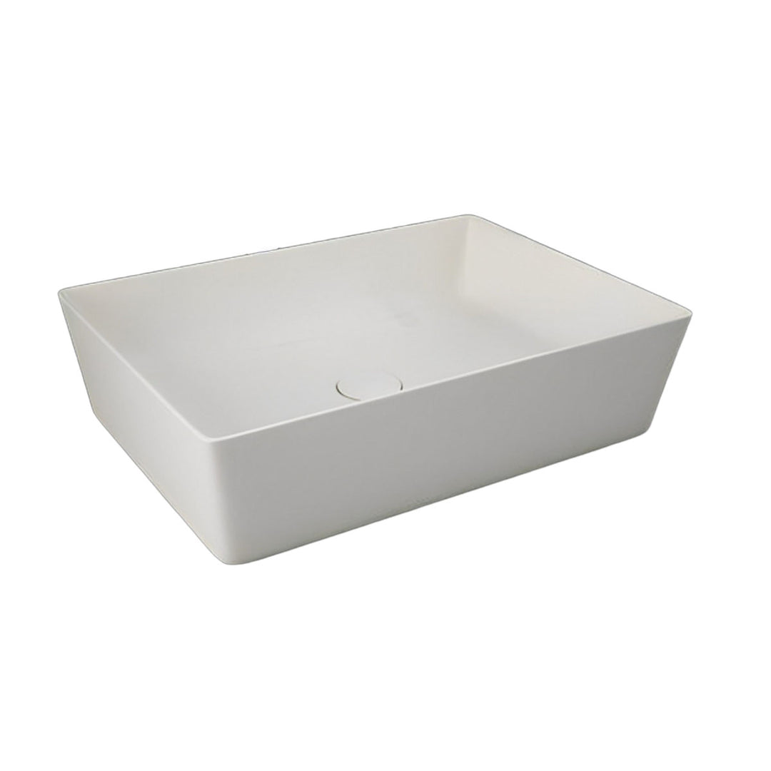 RAK Ceramics Feeling Slim Rectangular 500mm Countertop Basin - Matt Greige