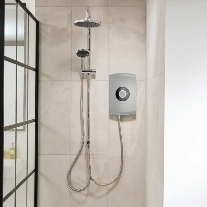 Triton Amore Brushed Steel DuElec Diverter