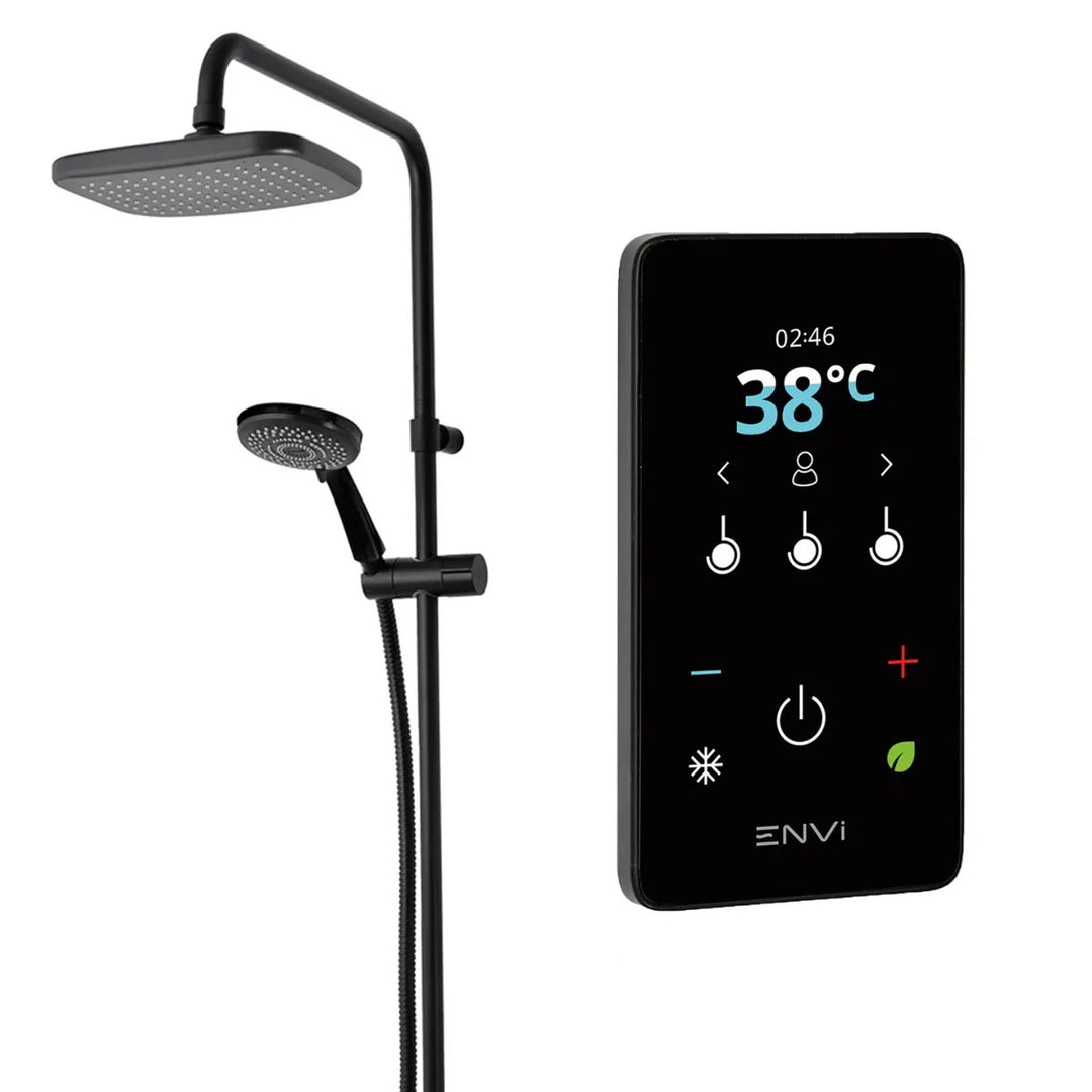 Triton ENVi Electric 10.5KW DuElec Shower - Black