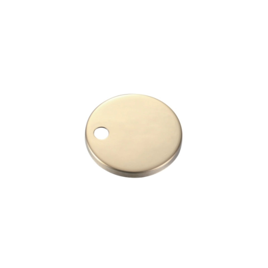 58mm brushed brass toilet seat hinged cover cap, designed to conceal toilet seat hinge fixings for a neat, coordinated finish.