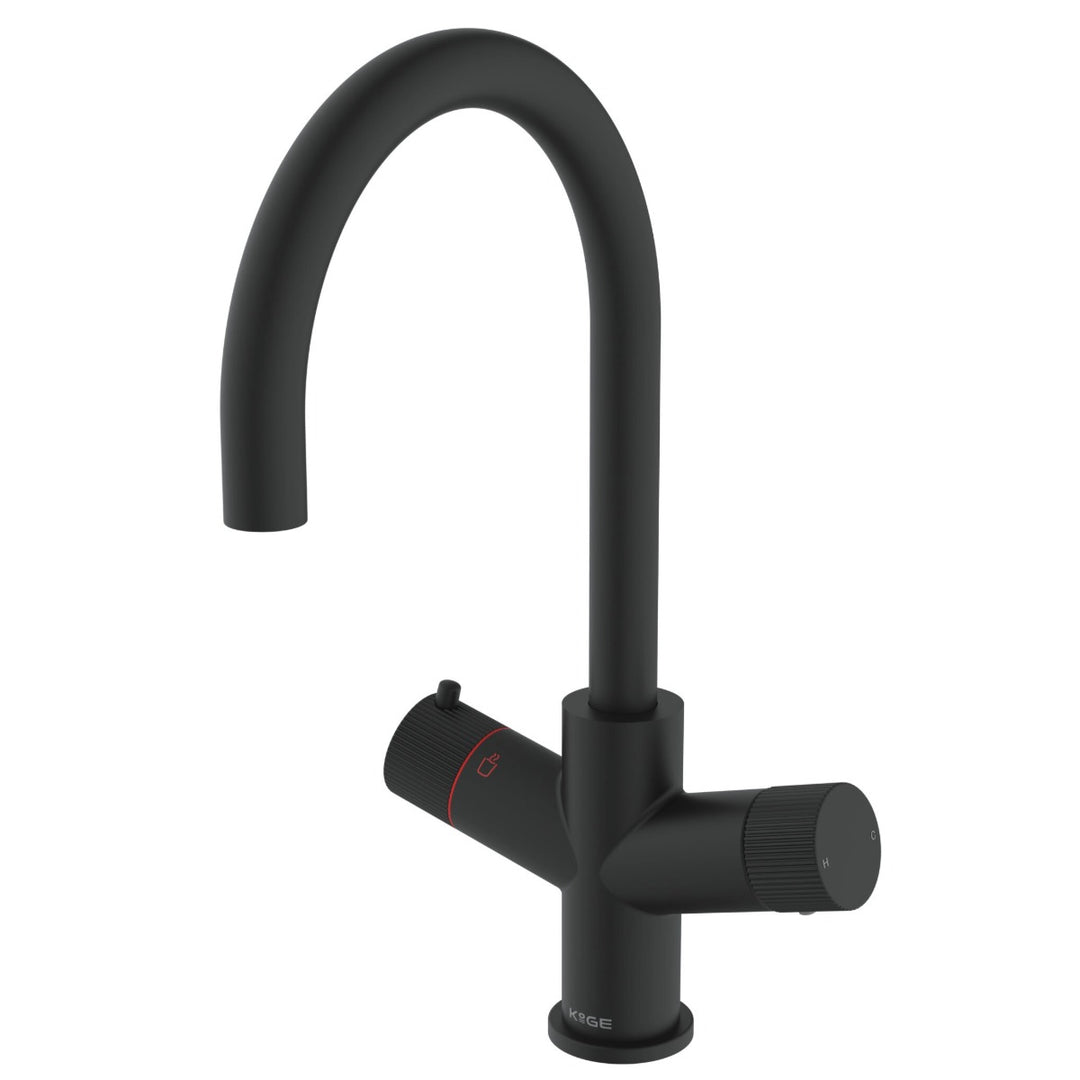 3 in 1 Boiling Water Tap Only U Spout - Black