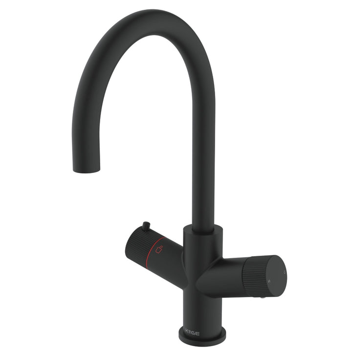 3 in 1 Boiling Water Tap Only U Spout - Black