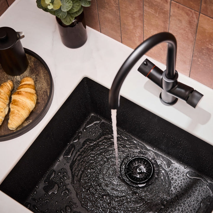 3 in 1 Boiling Water Tap Only U Spout - Black