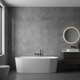 Oxford Grey 30 x 60cm Rectified Polished White Body Tile - 0.9sqm perbox
