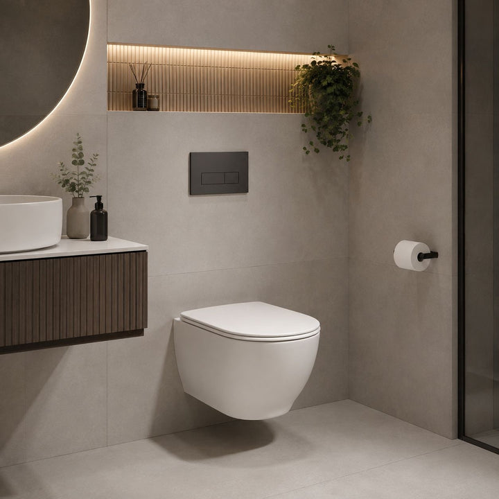 Rak Moon Wall Hung Toilet &amp; Soft Close Seat