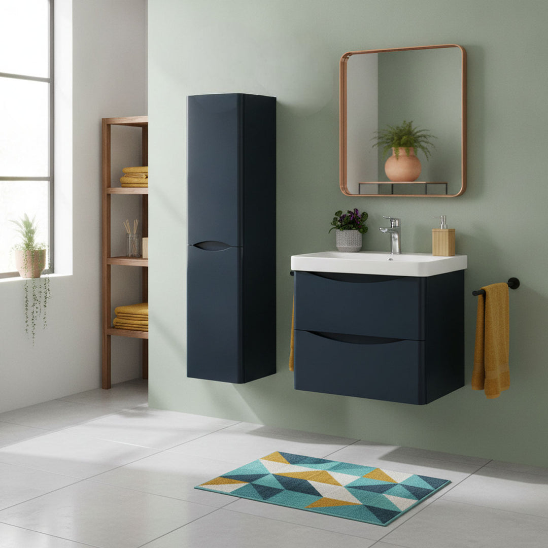 Happi Wall Hung Tall Boy Storage Unit - Basalt
