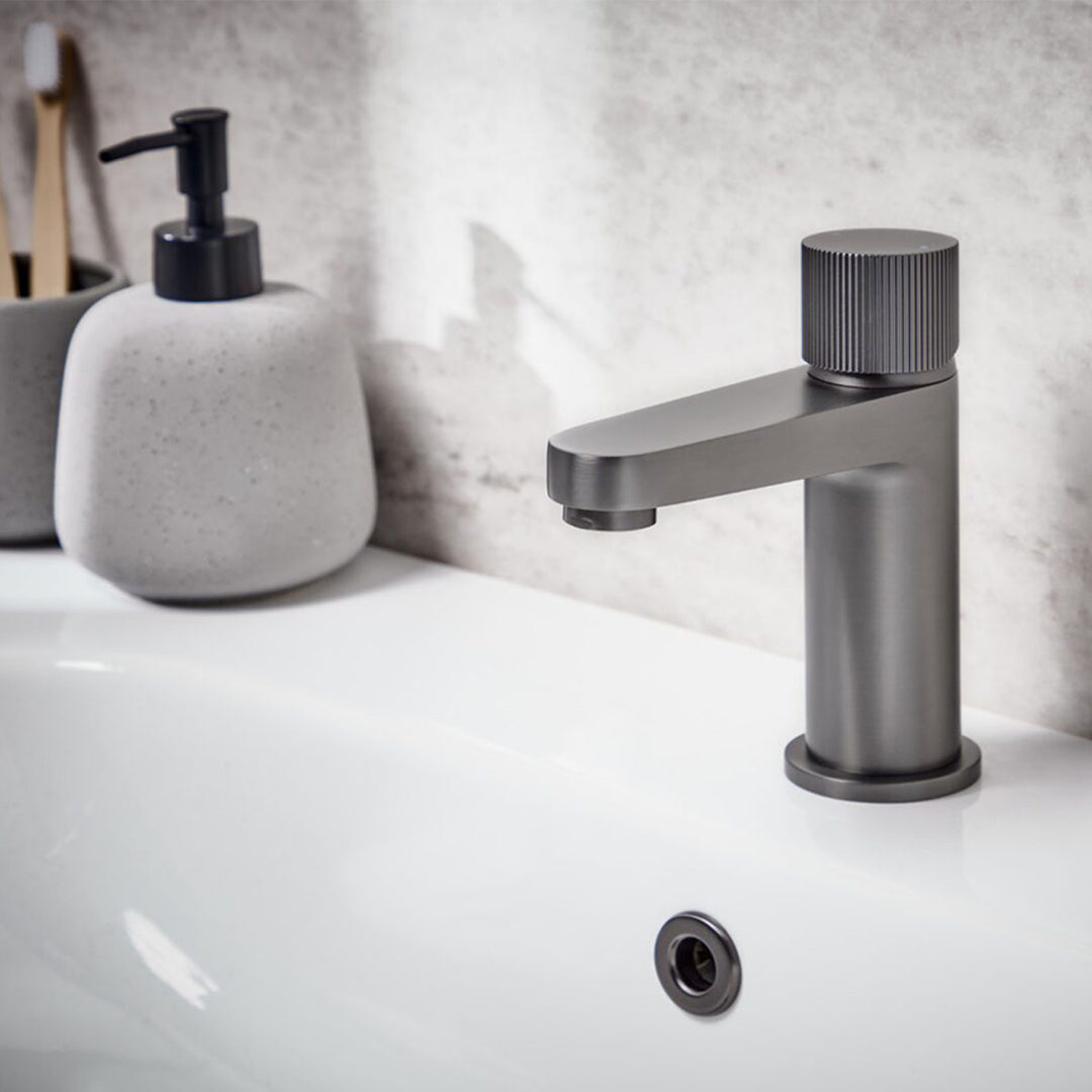 Flauto Mini Basin Tap - Gunmetal