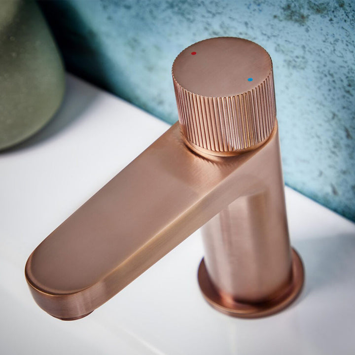 Flauto Mini Basin Tap - Brushed Bronze
