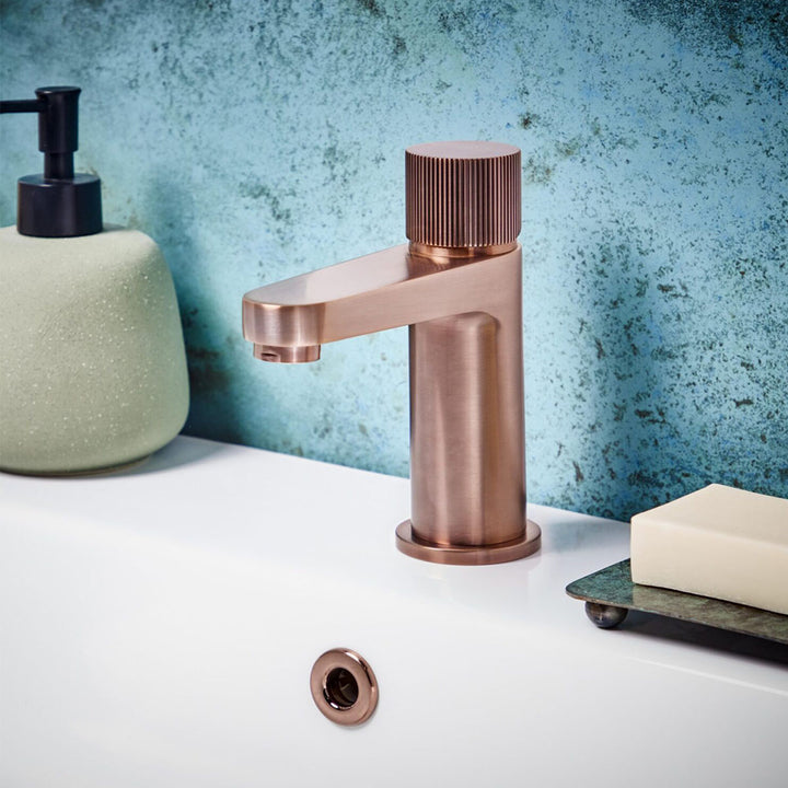 Flauto Mini Basin Tap - Brushed Bronze