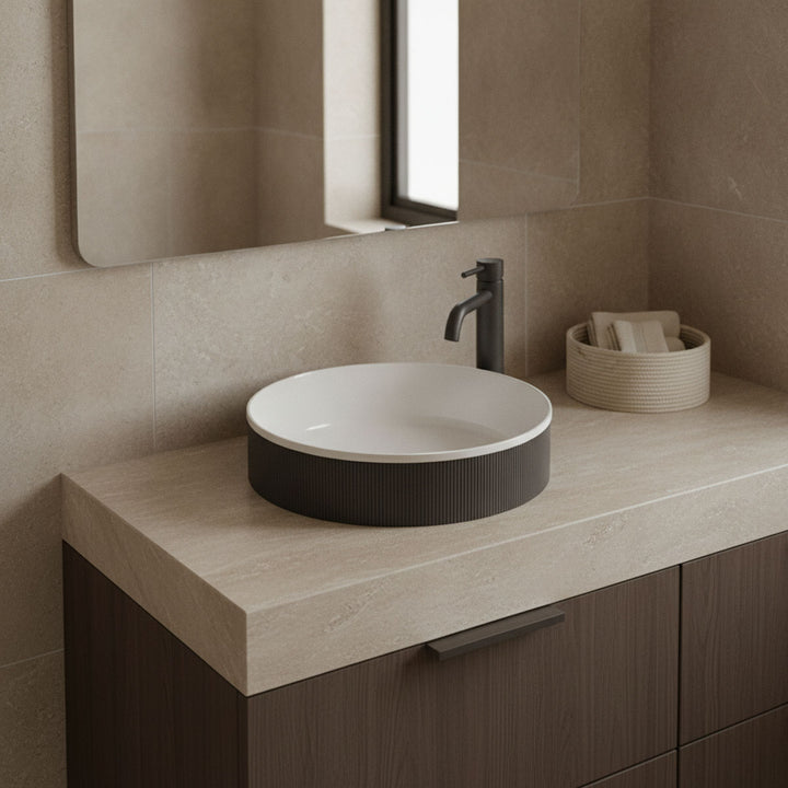 Flauto 360mm Countertop Basin - Black