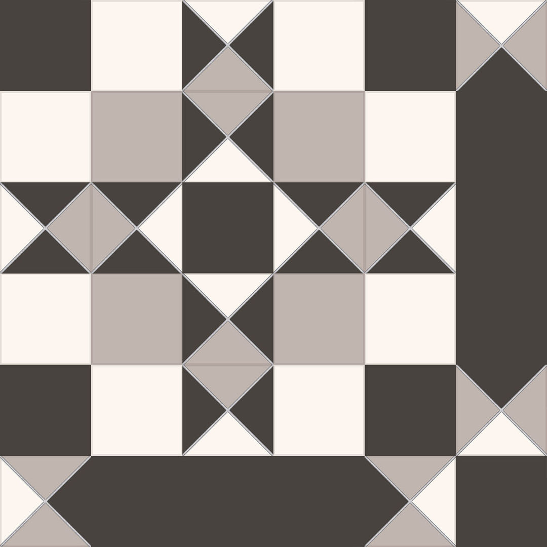 Windsor Black 45.2 x 45.2cm Porcelain Floor Tile - 1.23 sqm perbox