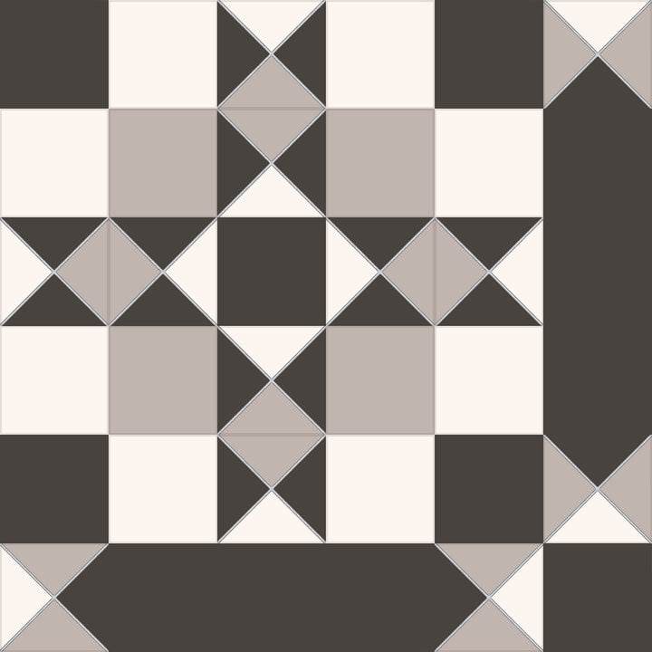 Windsor Black 45.2 x 45.2cm Porcelain Floor Tile - 1.23 sqm perbox