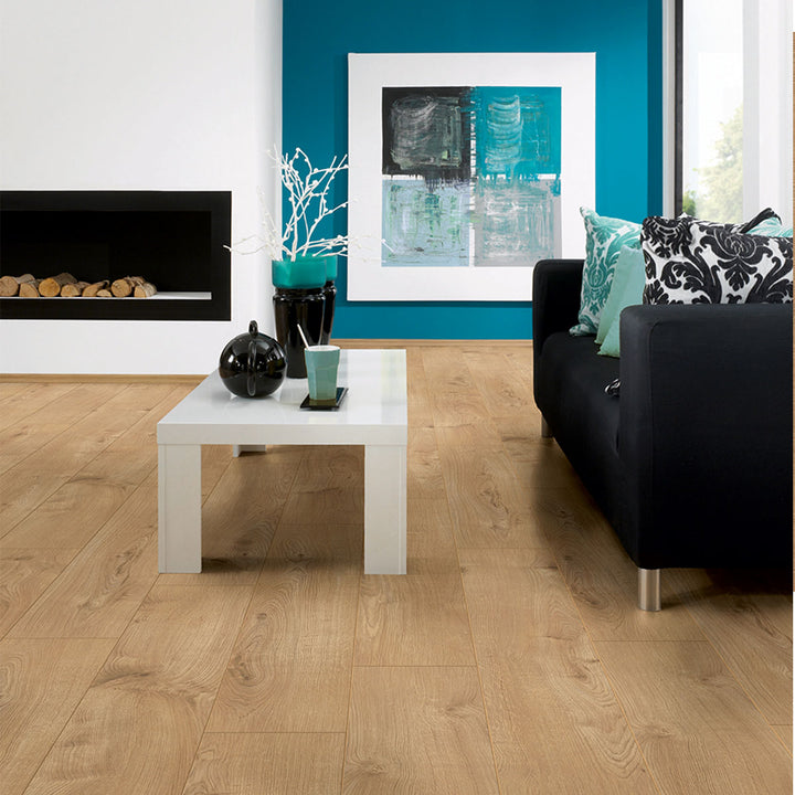 Sherwood Oak 8mm Laminate Wooden Flooring - 1288 x 195 x 8 mm - 2.26sqm Per box