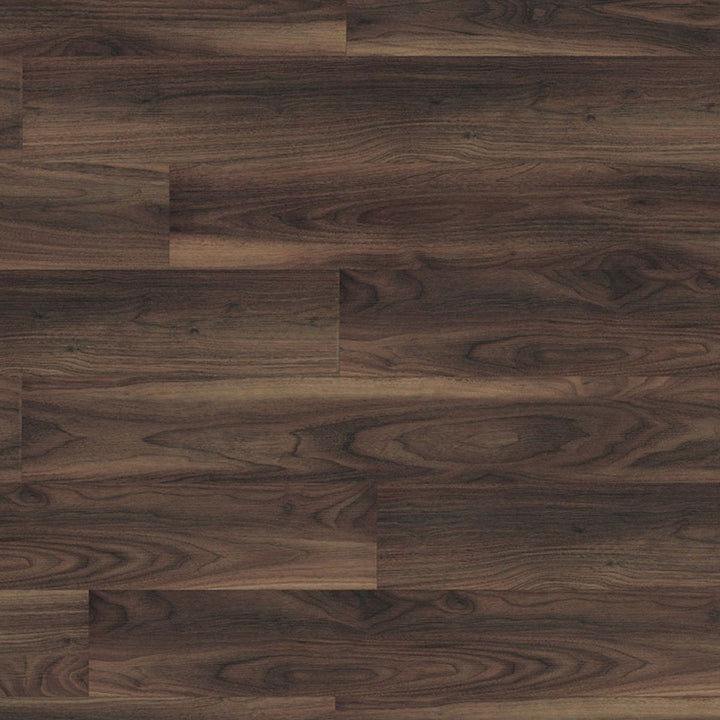 Dark Walnut 12mm Laminate Wooden Flooring - 1288 x 195 x 12 mm - 1.51sqm Per box