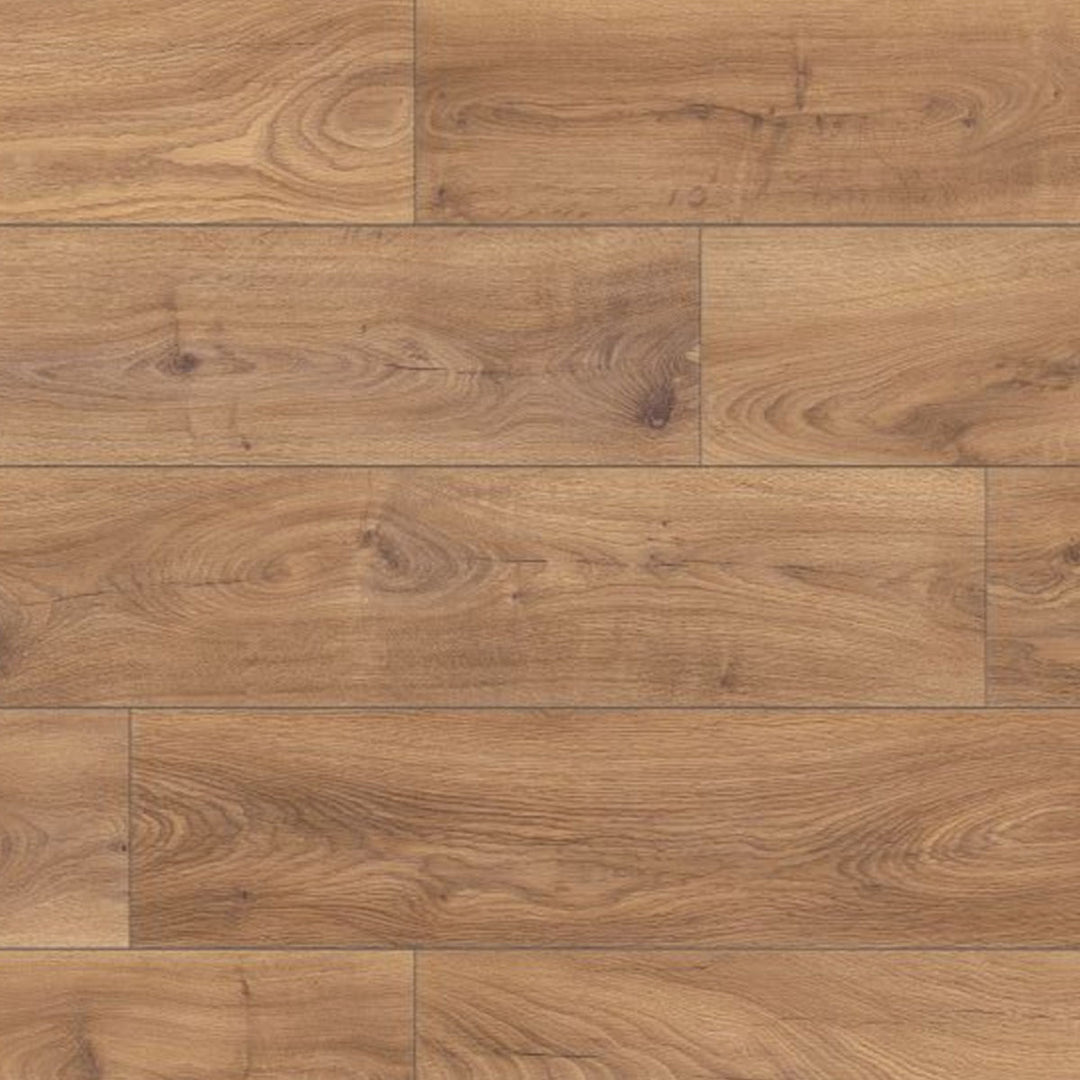 Firebrand Oak 12mm Laminate Wooden Flooring - 1288 x 195 x 12 mm - 1.51 M2 Per box