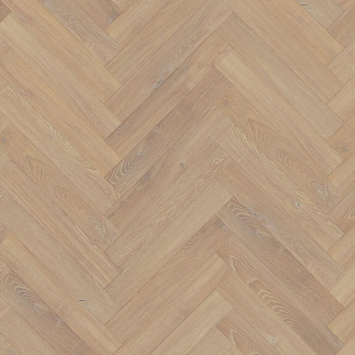 Desert Oak Herringbone 600mm x 100mm x 12mm Laminate Wooden Flooring - 1.92sqm Per Pack