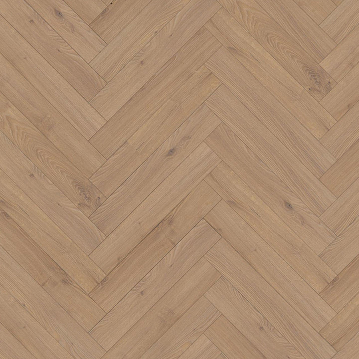 Oregon Oak Herringbone 600mm x 100mm x 12mm Laminate Wooden Flooring - 1.92sqm Per Pack