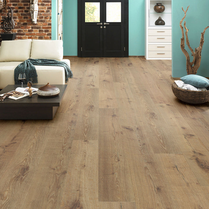 Sepia Tegernsee Oak 12mm Long &amp; Wide Plank Laminate Flooring - 2003 x 245 x 12mm - 1.96sqm Per Pack