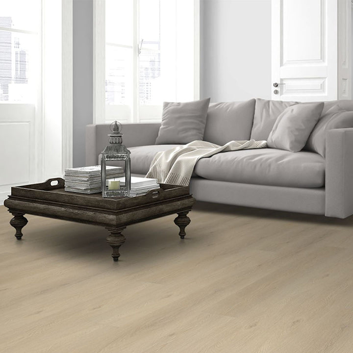 Denver Oak Plank 1215mm x 196mm x 12mm Laminate Wooden Flooring - 1.43sqm Per Pack