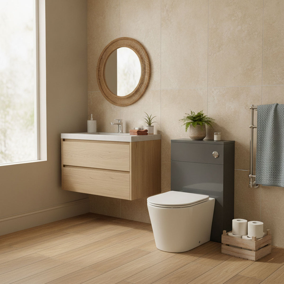 Lux Anthracite Grey WC Unit Pack