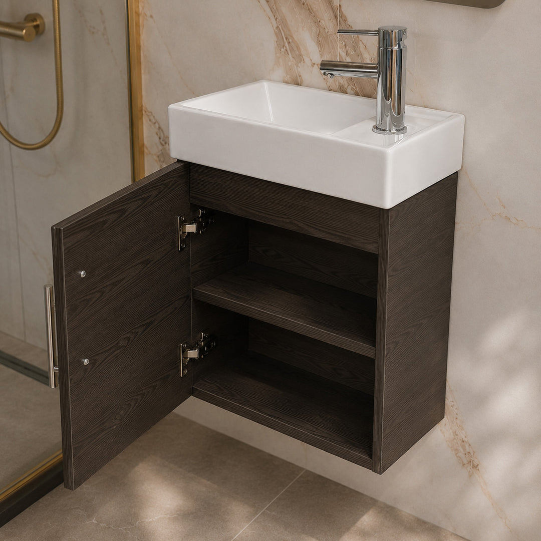 Mito Cloakroom Vanity Pack - Anthracite Oak
