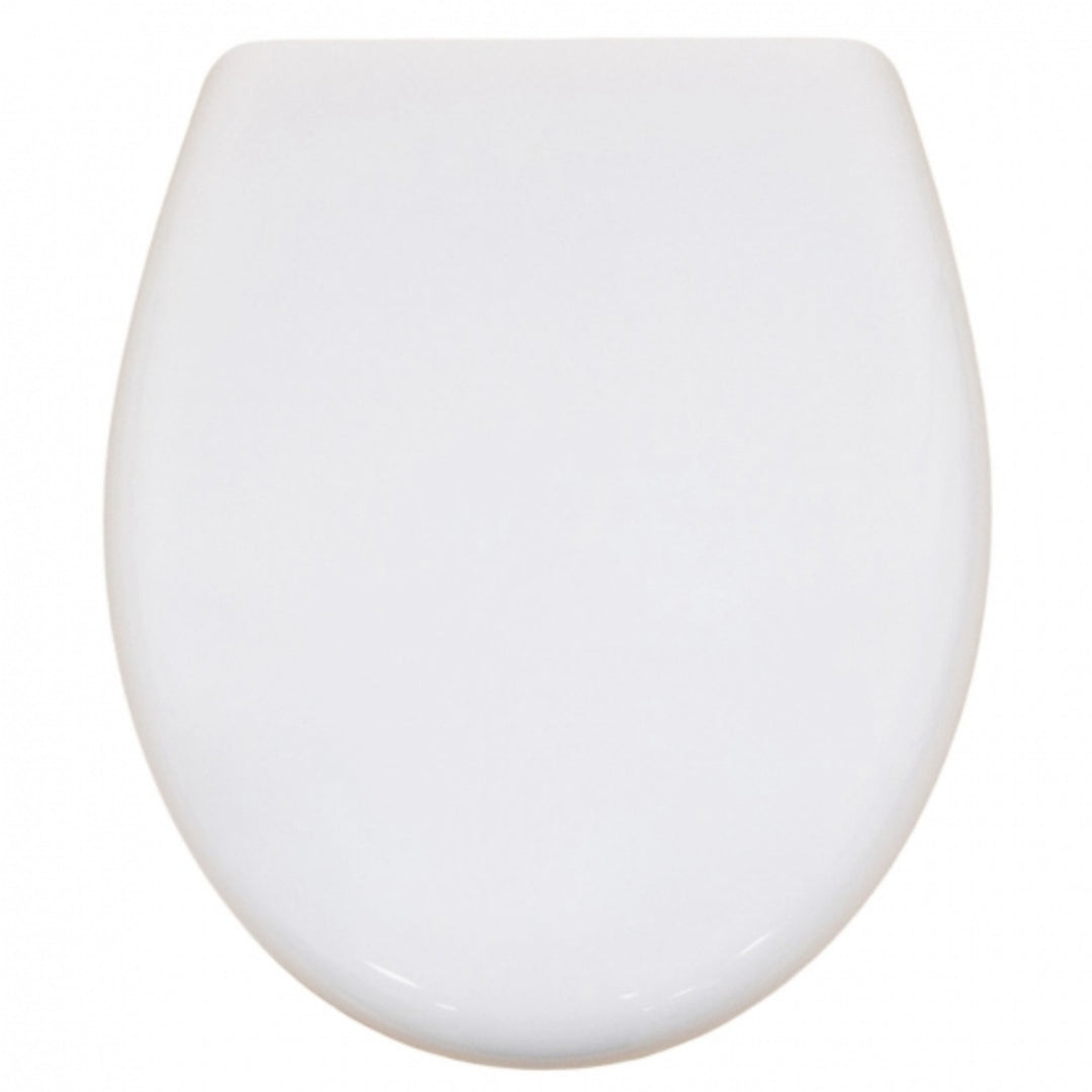 Ari Design white gloss soft close wrap toilet seat and cover with durable Duroplast construction and top-fixing hinges.