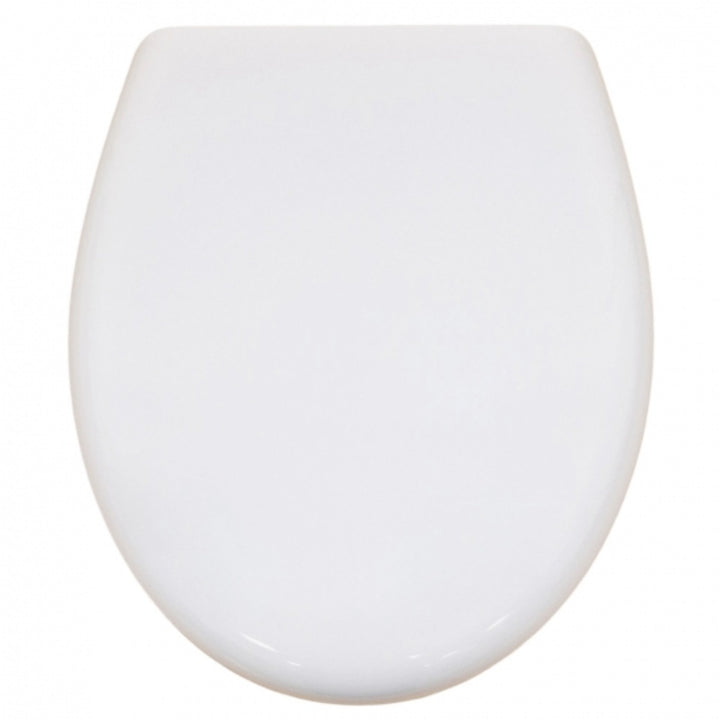 Ari Design white gloss soft close wrap toilet seat and cover with durable Duroplast construction and top-fixing hinges.