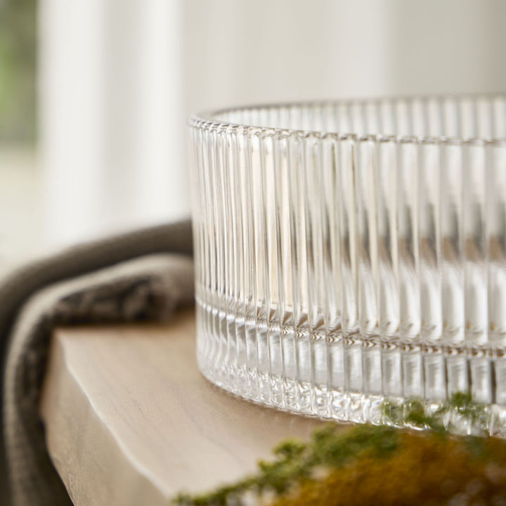 Iceberg Fluted Glass Round Bowl 