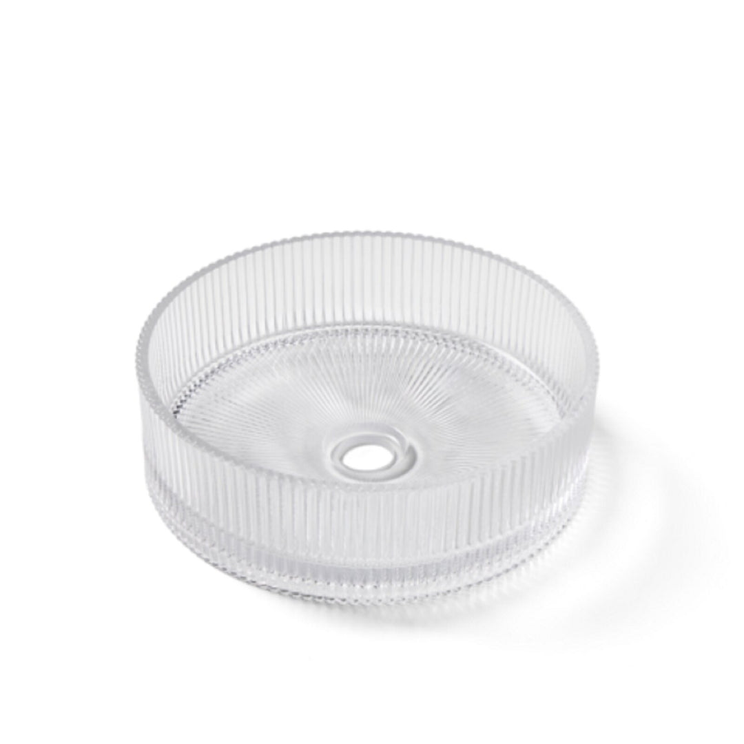 Iceberg Fluted Glass Round Bowl 