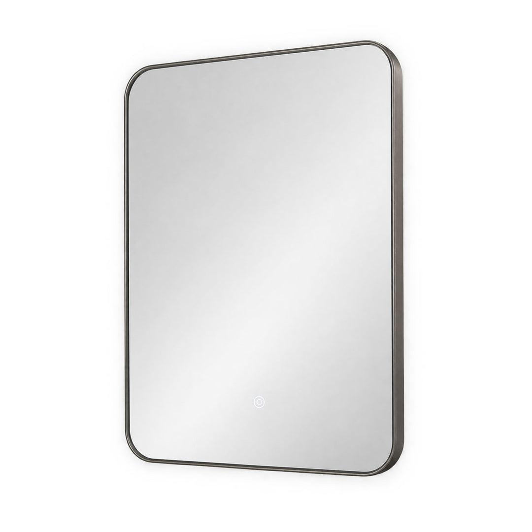 Gun Metal Frame 800 x 600mm Backlit Mirror with Colour Change