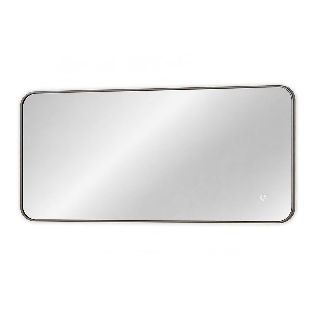 Gun Metal Frame 1200mm x 600mm Backlit LED Mirror with Colour Change