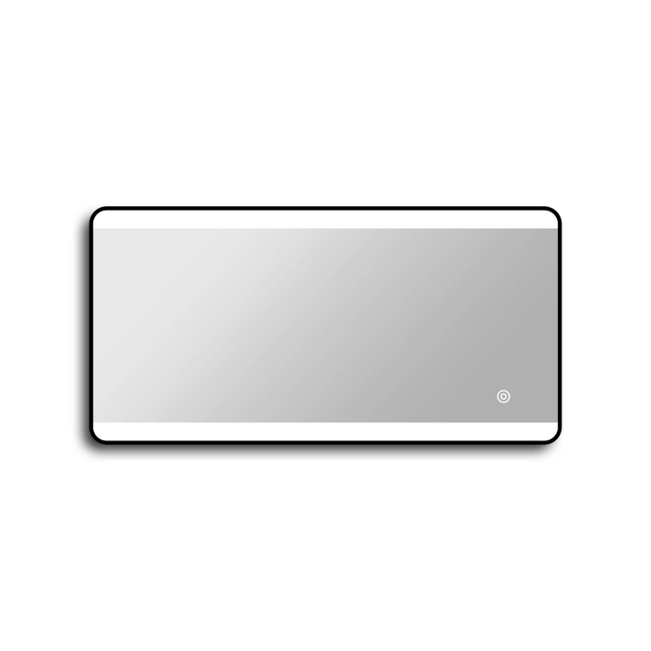 Noir Frosted Frame 1200mm x 600mm Backlit Mirror with Colour Change