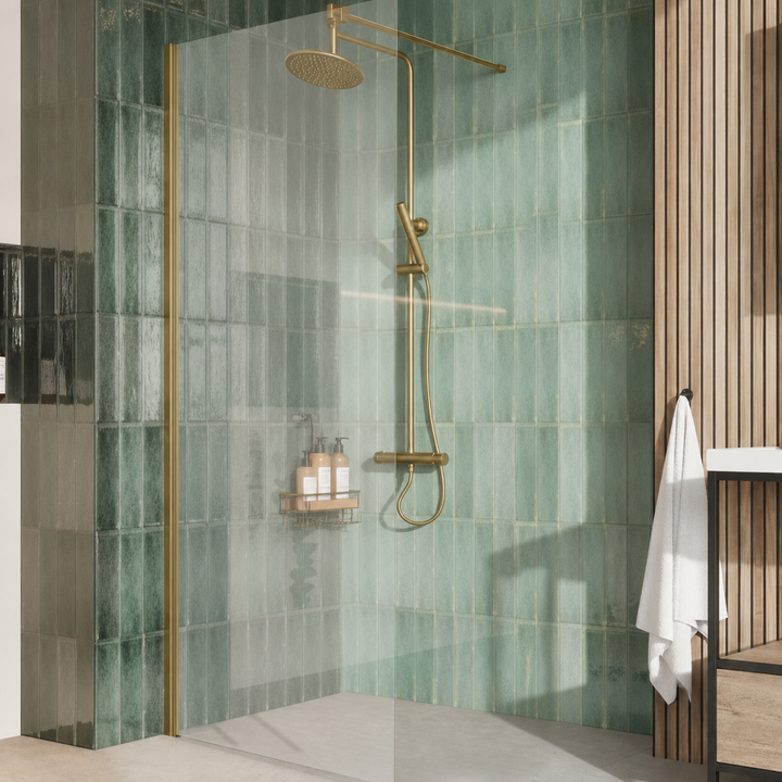 Kiimat 8motion 8mm Side Panel 800mm x 2000mm - Brass
