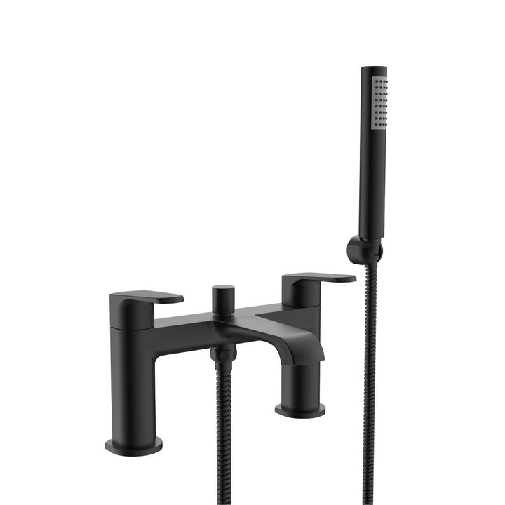 Eliseo Ricci Daytona bath shower mixer tap in matt black finish