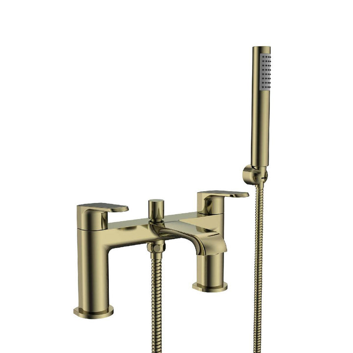 Eliseo Ricci Daytona bath shower mixer tap in brushed brass finish