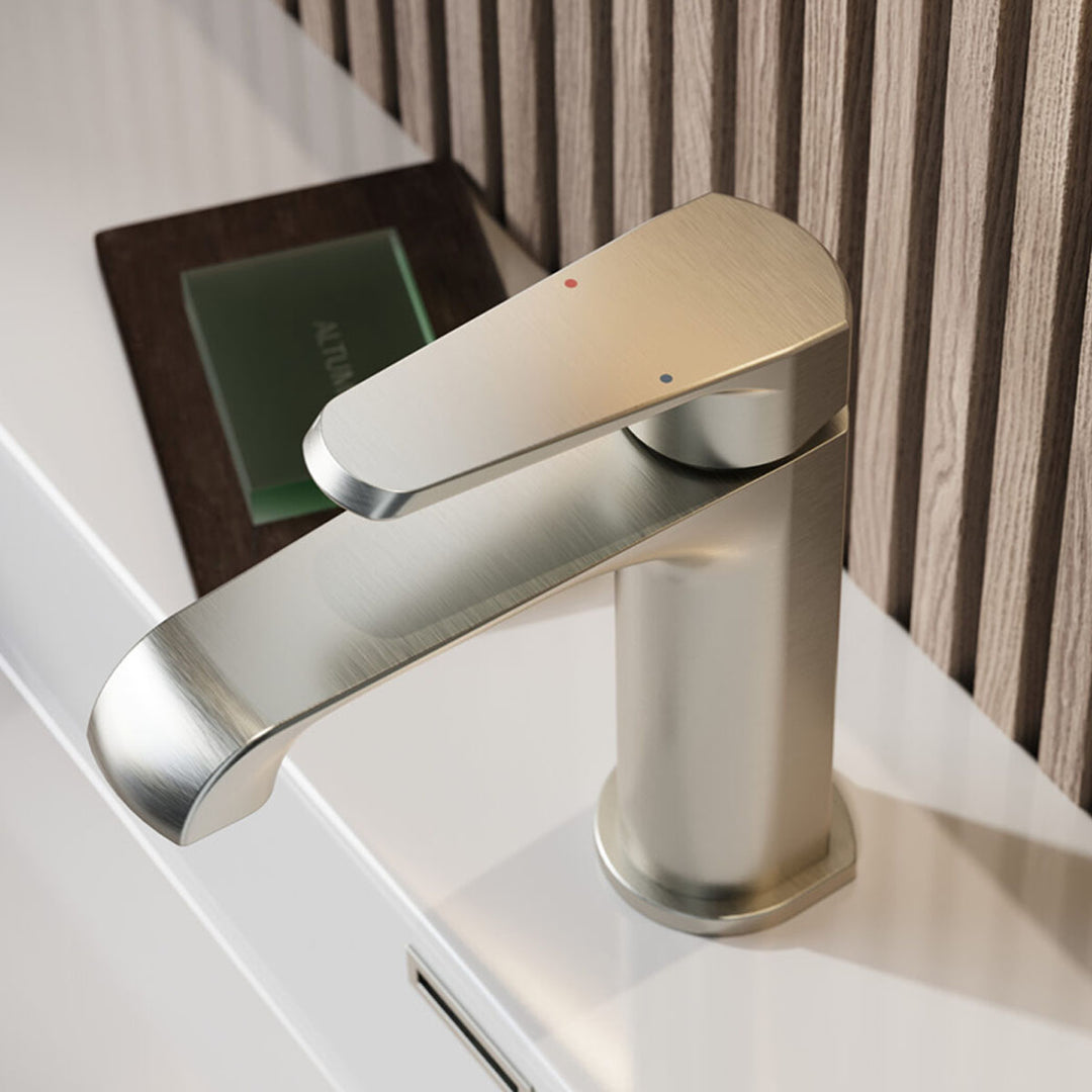 Eliseo Ricci Daytona Mono Basin Mixer - Brushed Nickel