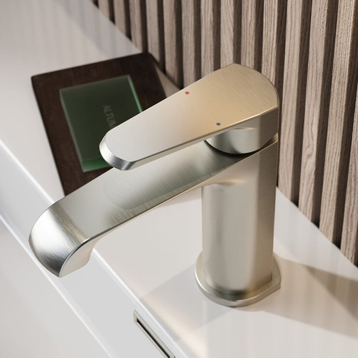 Eliseo Ricci Daytona Mono Basin Mixer - Brushed Nickel