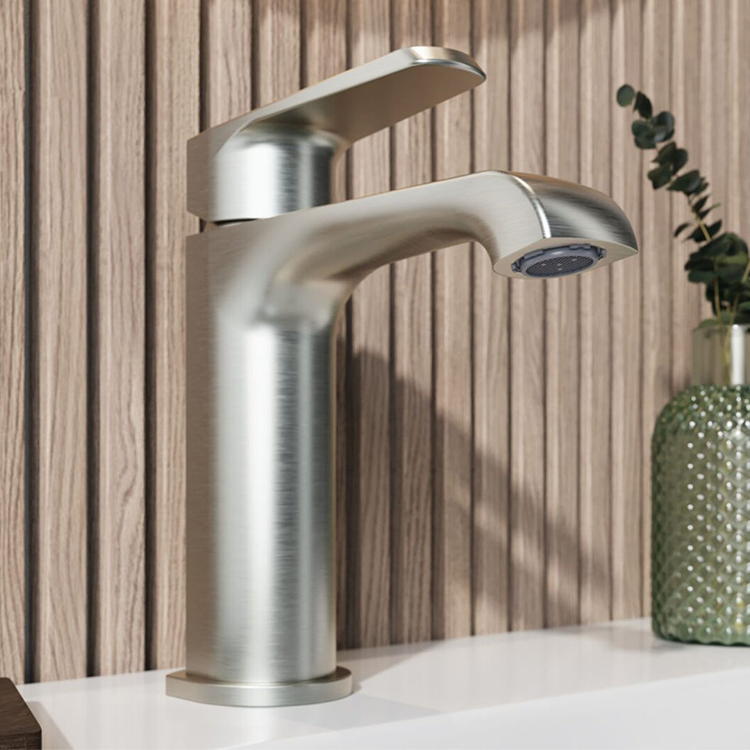 Eliseo Ricci Daytona Mono Basin Mixer - Brushed Nickel