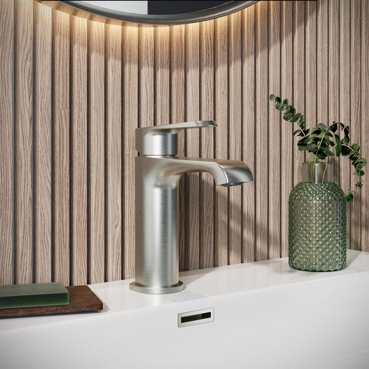 Eliseo Ricci Daytona Mono Basin Mixer - Brushed Nickel