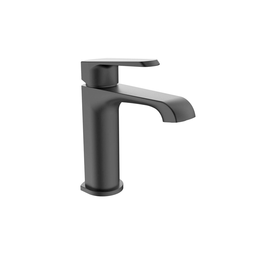Eliseo Ricci Daytona mini mono basin mixer tap in matt black finish