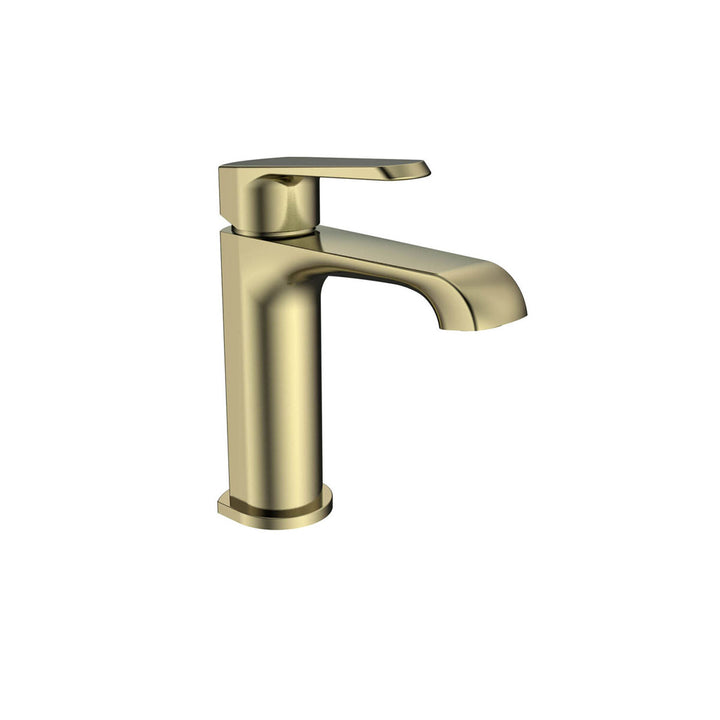 Eliseo Ricci Daytona mini mono basin mixer tap in brushed brass finish