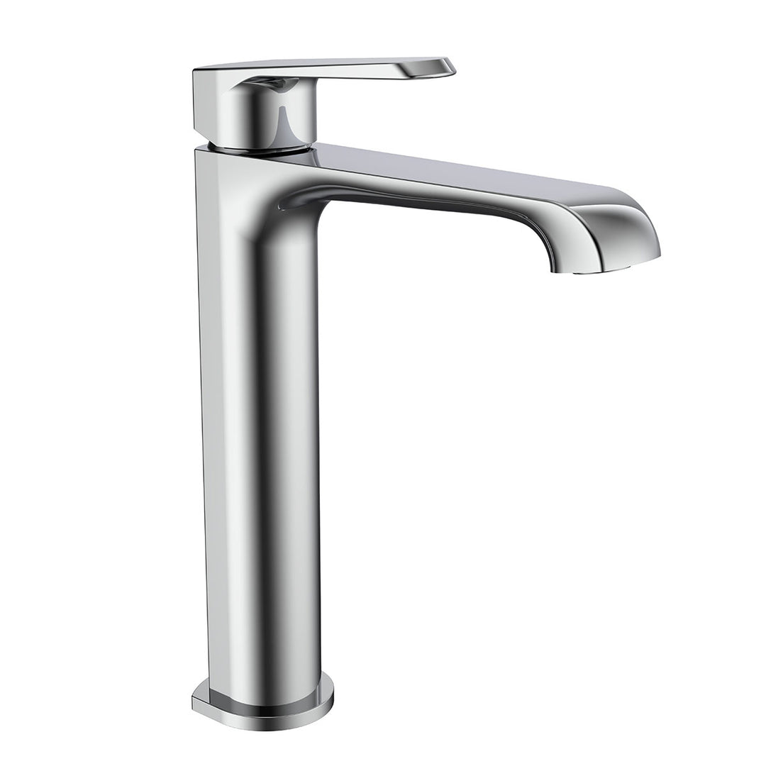 Eliseo Ricci Daytona tall mono basin mixer tap in chrome finish