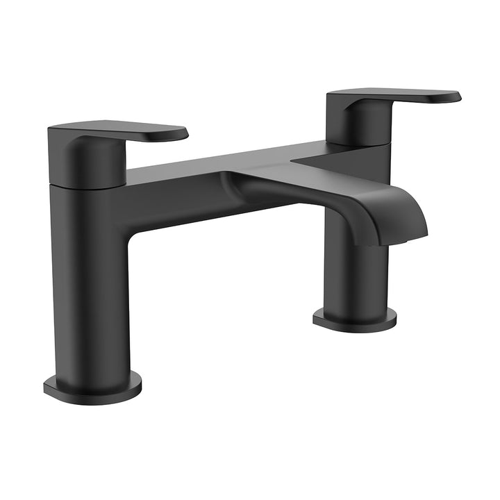 Eliseo Ricci Daytona bath filler tap in matt black finish